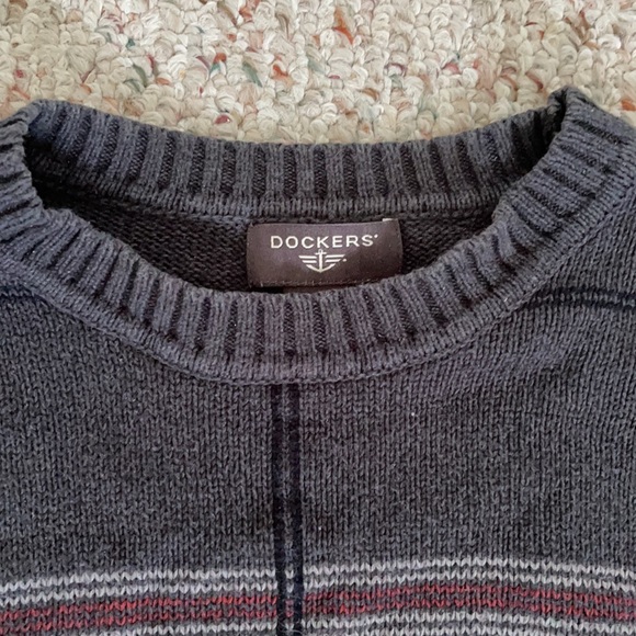 GREY SWEATER WITH STRIPES - Picture 2 of 3